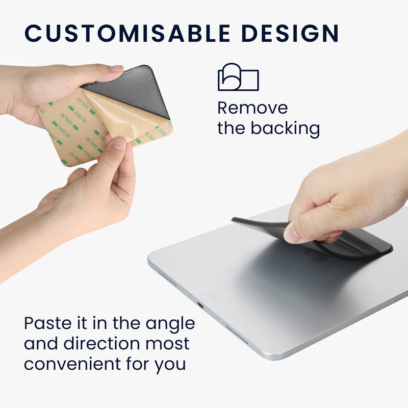 kwmobile Bag compatible with SanDisk Portable SSD, Samsung T7, Crucial X8, HDD - Set Holder for External SSD Hard Drive - 13x8cm - Elastic Self-Adhesive Case Cover