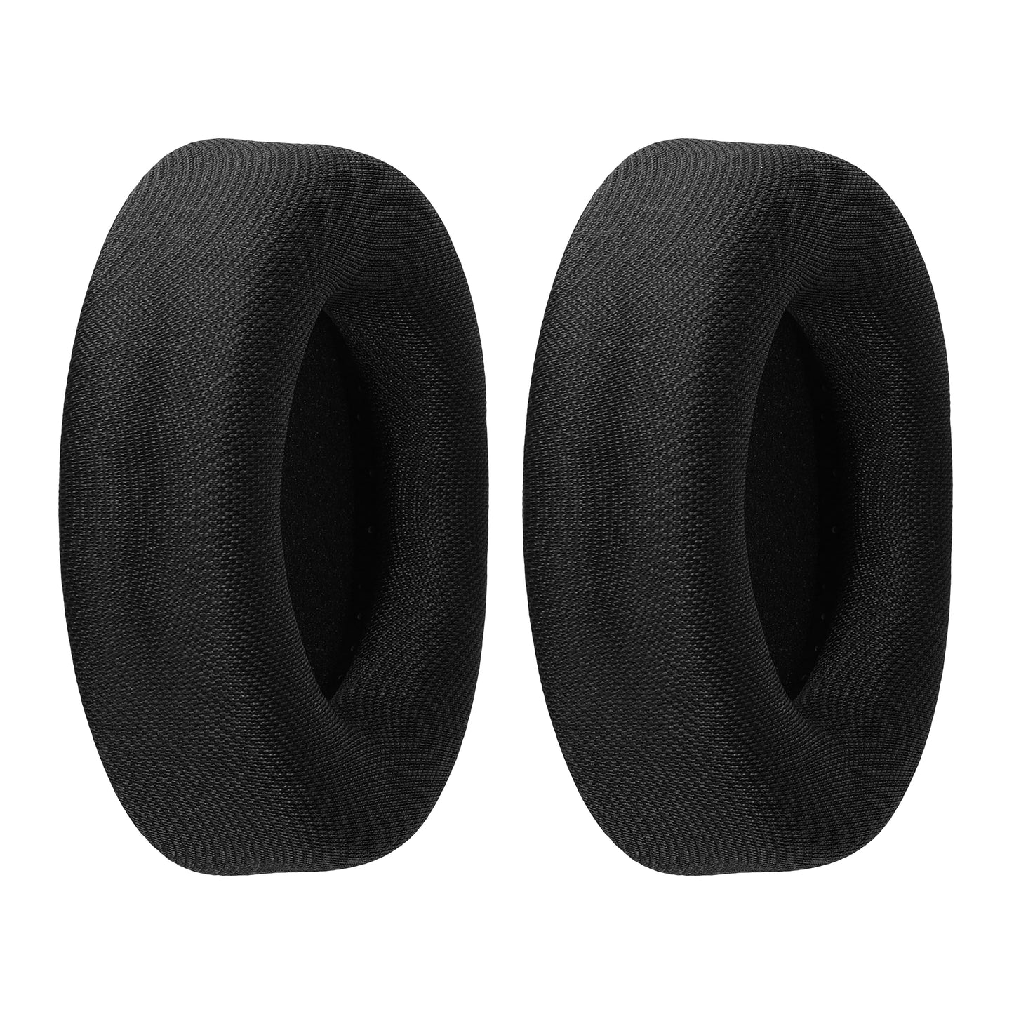 kwmobile 2x Mesh Polyester Ohr Polster für Corsair Virtuoso PRO Ohrpolster - Ersatz Ohrpolster - Kopfhörer Ersatzteile - Kopfhörer Ersatzpolster für Over Ear Headphones Schwarz  