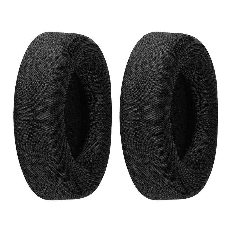 kwmobile 2x Mesh Polyester Ohr Polster für Corsair Virtuoso PRO Ohrpolster - Ersatz Ohrpolster - Kopfhörer Ersatzteile - Kopfhörer Ersatzpolster für Over Ear Headphones Schwarz  