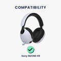 kwmobile Ear Pads for Sony INZONE H9 Headphones Spare Parts Over Ear Headphones
