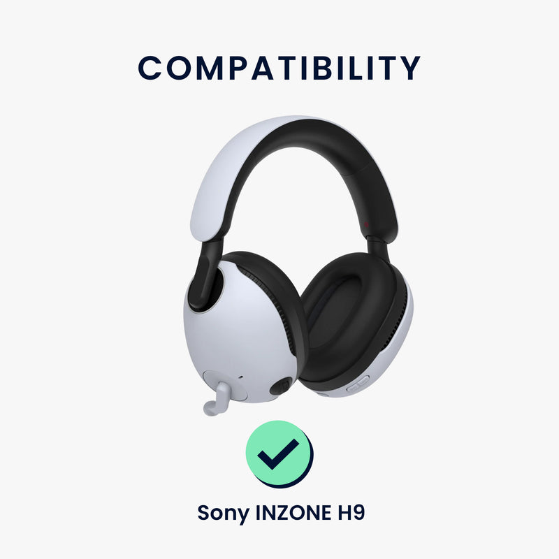 kwmobile Ear Pads for Sony INZONE H9 Headphones Spare Parts Over Ear Headphones
