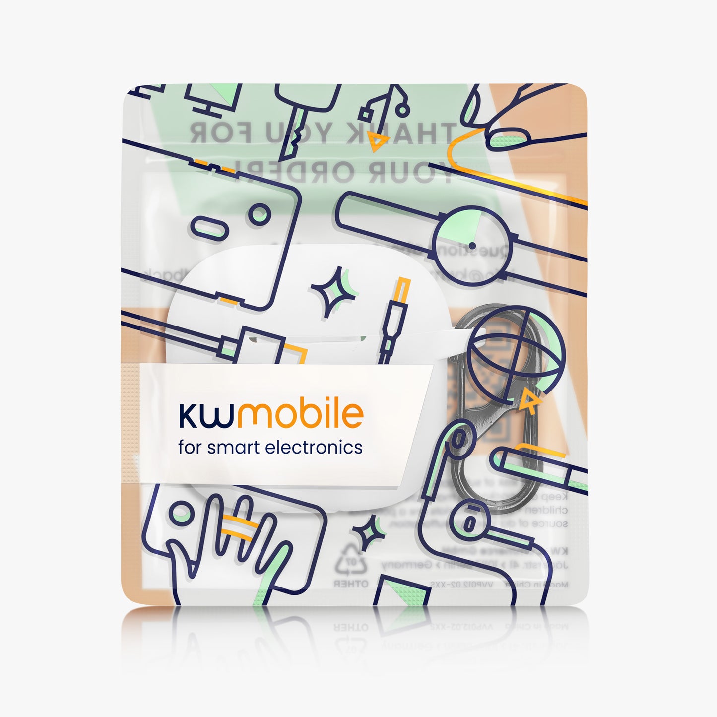 kwmobile Case Compatible with Apple AirPods 4 Headphones