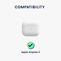 kwmobile Case Compatible with Apple AirPods 4 Headphones