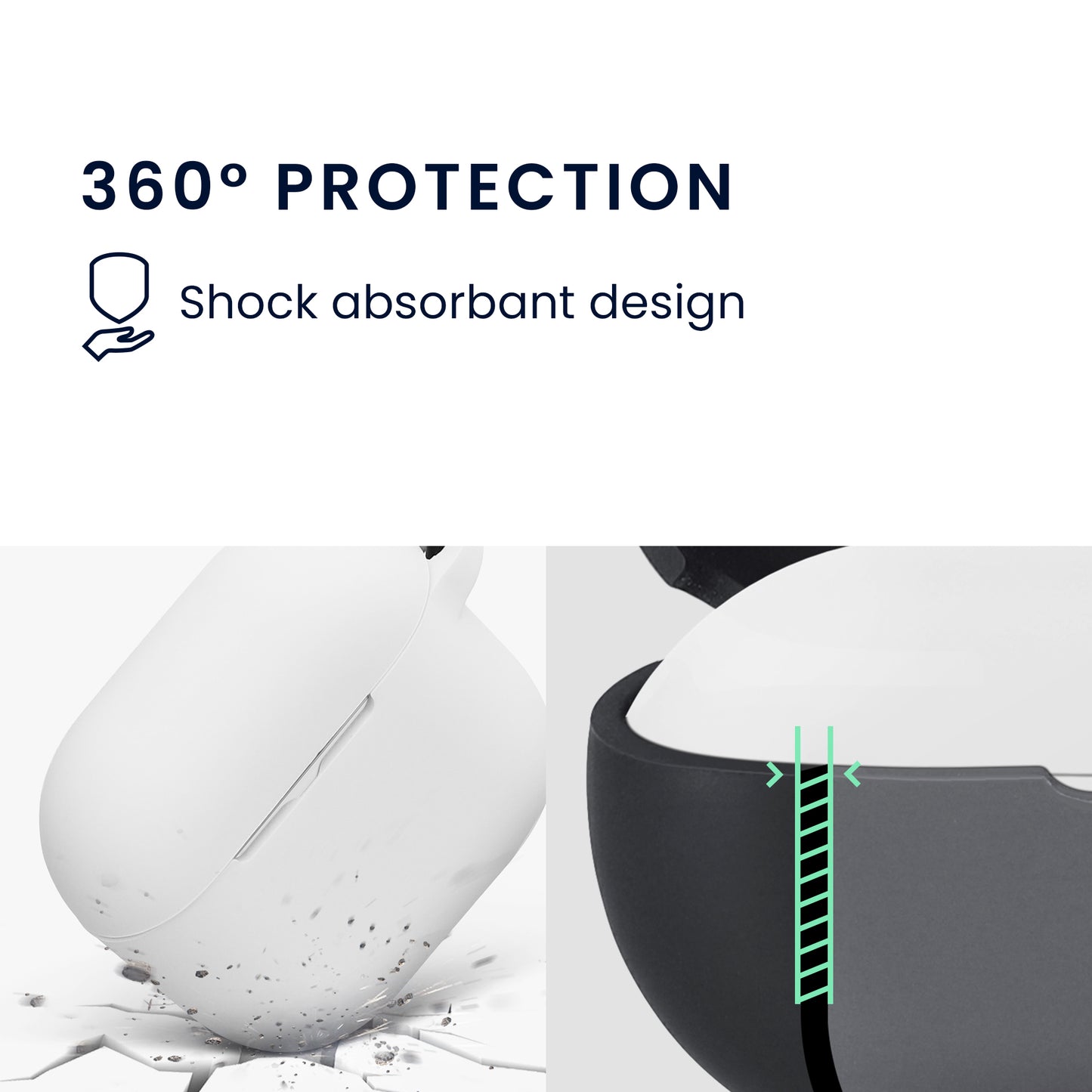 kwmobile Case Compatible with Apple AirPods 4 Headphones