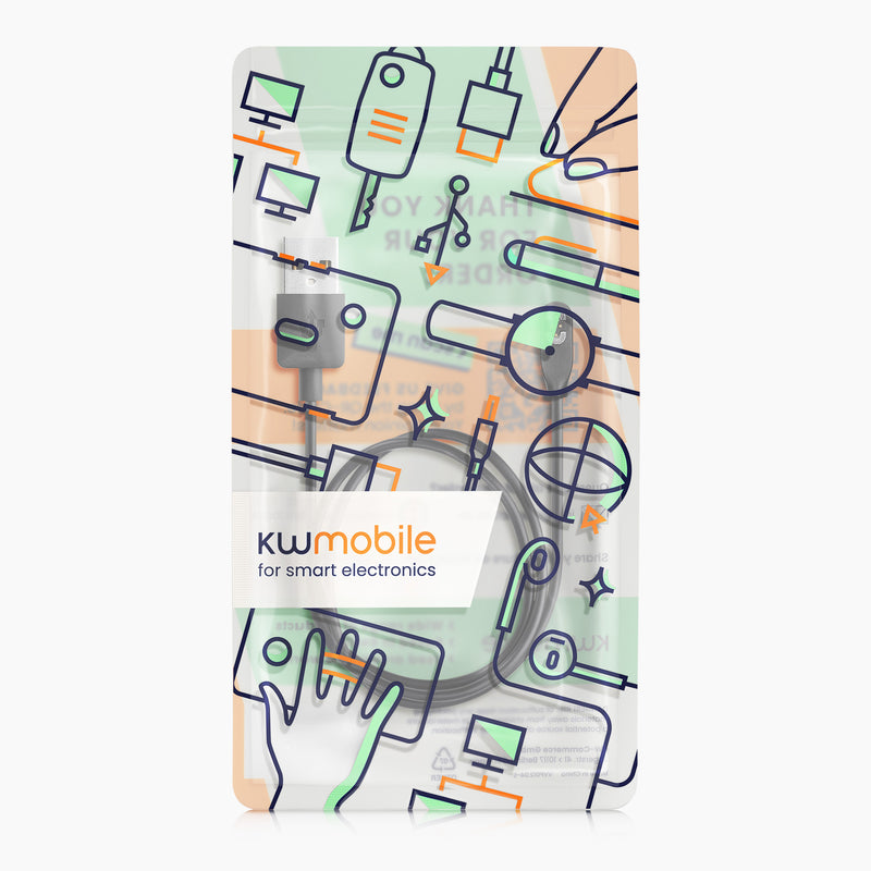 kwmobile USB Cable Charger compatible with AfterShokz OpenSwim Pro S710 Charging Cable Smart Watch Replacement Cable Fitness Tracker Charging Cable