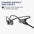 kwmobile USB Cable Charger compatible with AfterShokz OpenSwim Pro S710 Charging Cable Smart Watch Replacement Cable Fitness Tracker Charging Cable
