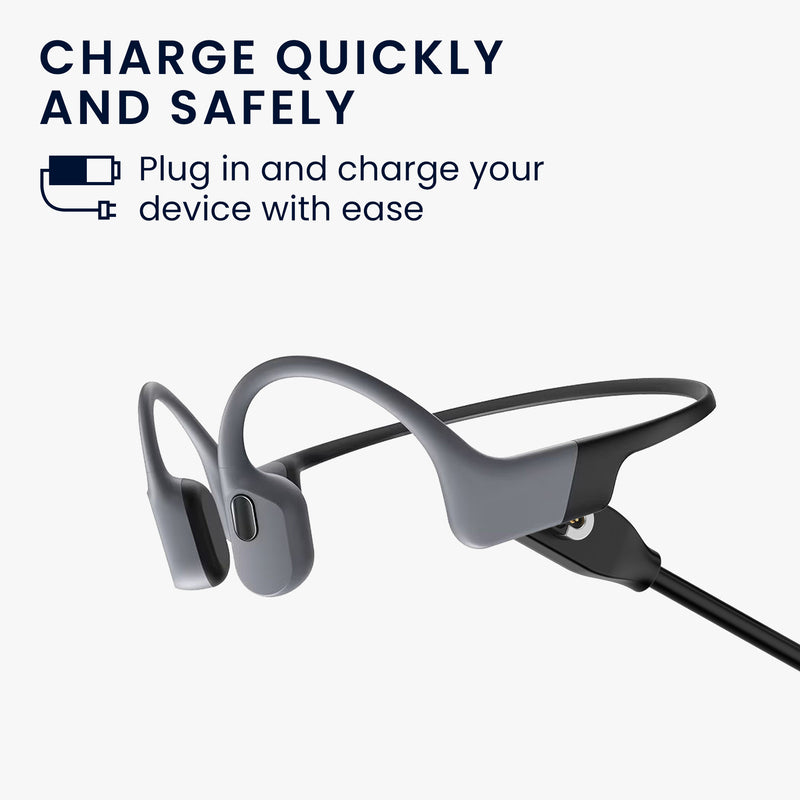 kwmobile USB Cable Charger compatible with AfterShokz OpenSwim Pro S710 Charging Cable Smart Watch Replacement Cable Fitness Tracker Charging Cable