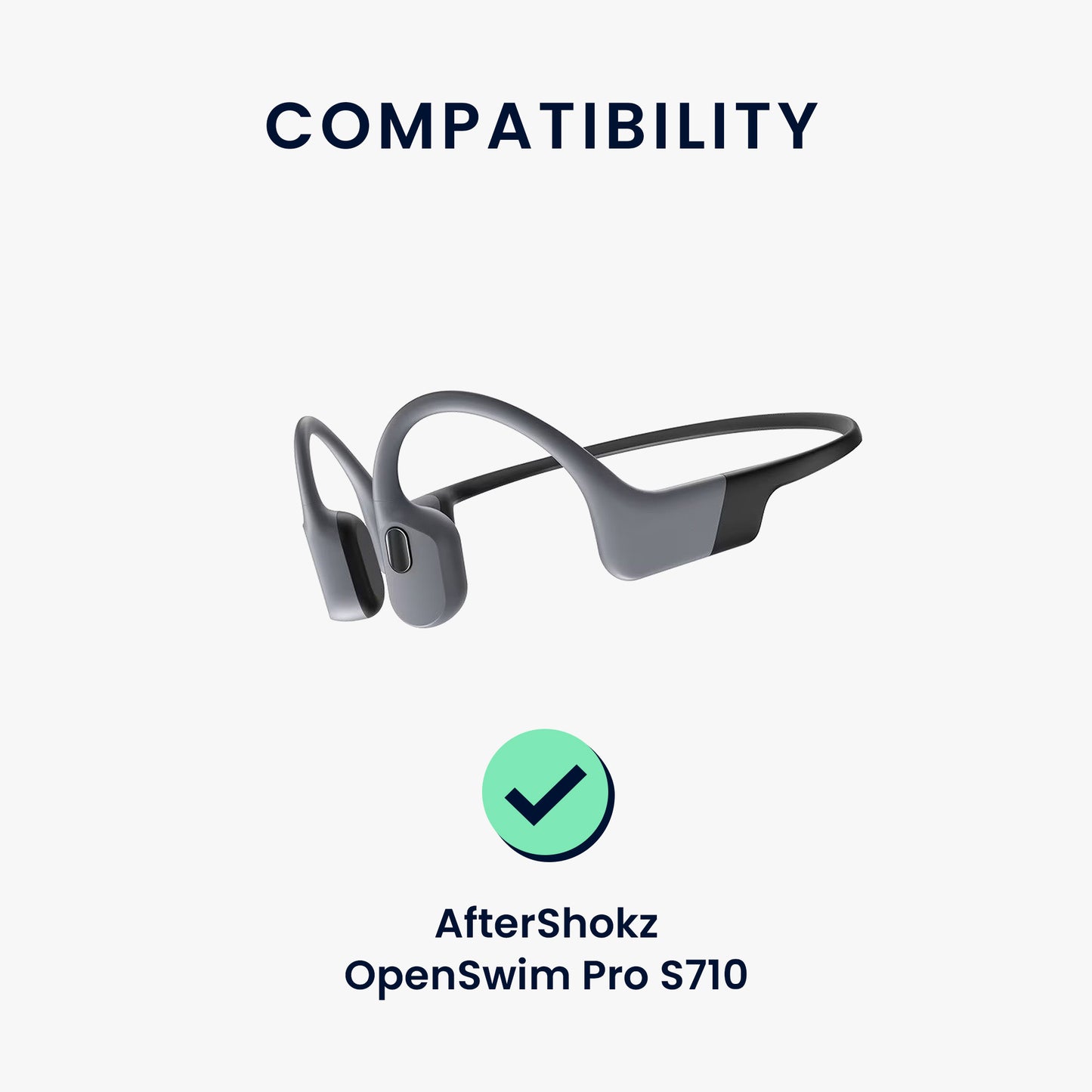 kwmobile USB Cable Charger compatible with AfterShokz OpenSwim Pro S710 Charging Cable Smart Watch Replacement Cable Fitness Tracker Charging Cable