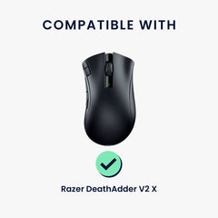 kwmobile Gaming Maus Grip Tape für Razer DeathAdder V2 X Mouse Grip Tape Rutschfestes Griffband für PC Maus - Schwarz