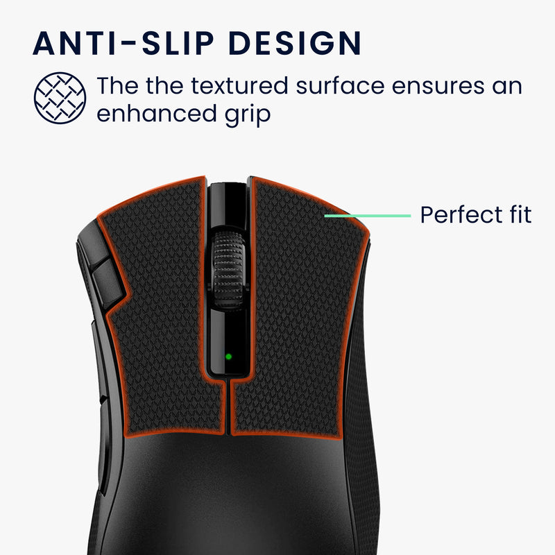 kwmobile Gaming Mouse Grip Tape for Razer DeathAdder V2 X Mouse Grip Tape Non-Slip Grip Tape for PC Mouse