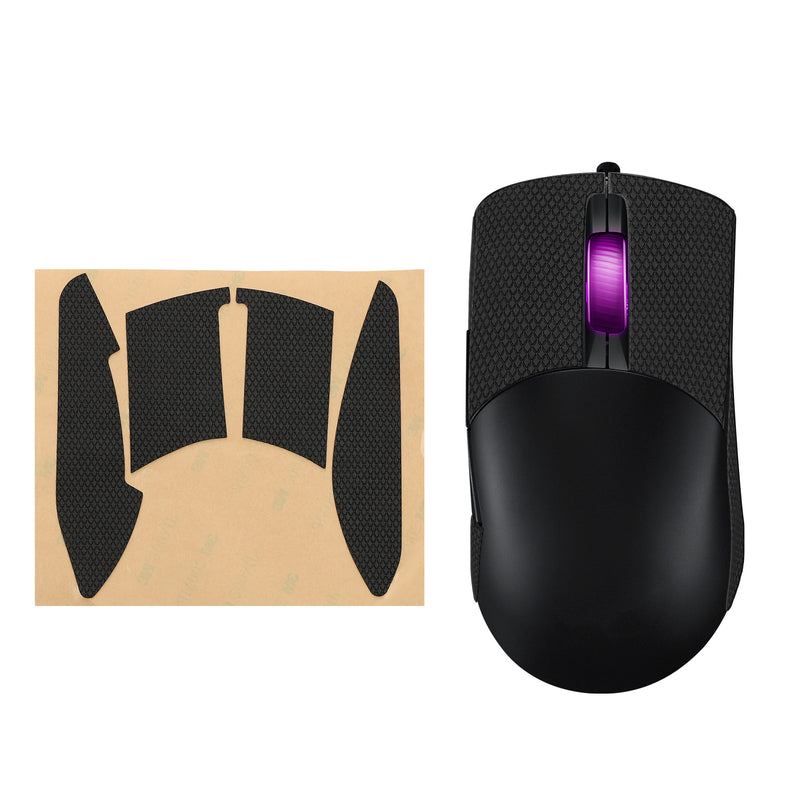 kwmobile Gaming Maus Grip Tape kompatibel mit ASUS ROG Keris Maus - Rutschfestes Griffband für PC Maus - Schwarz Schwarz  