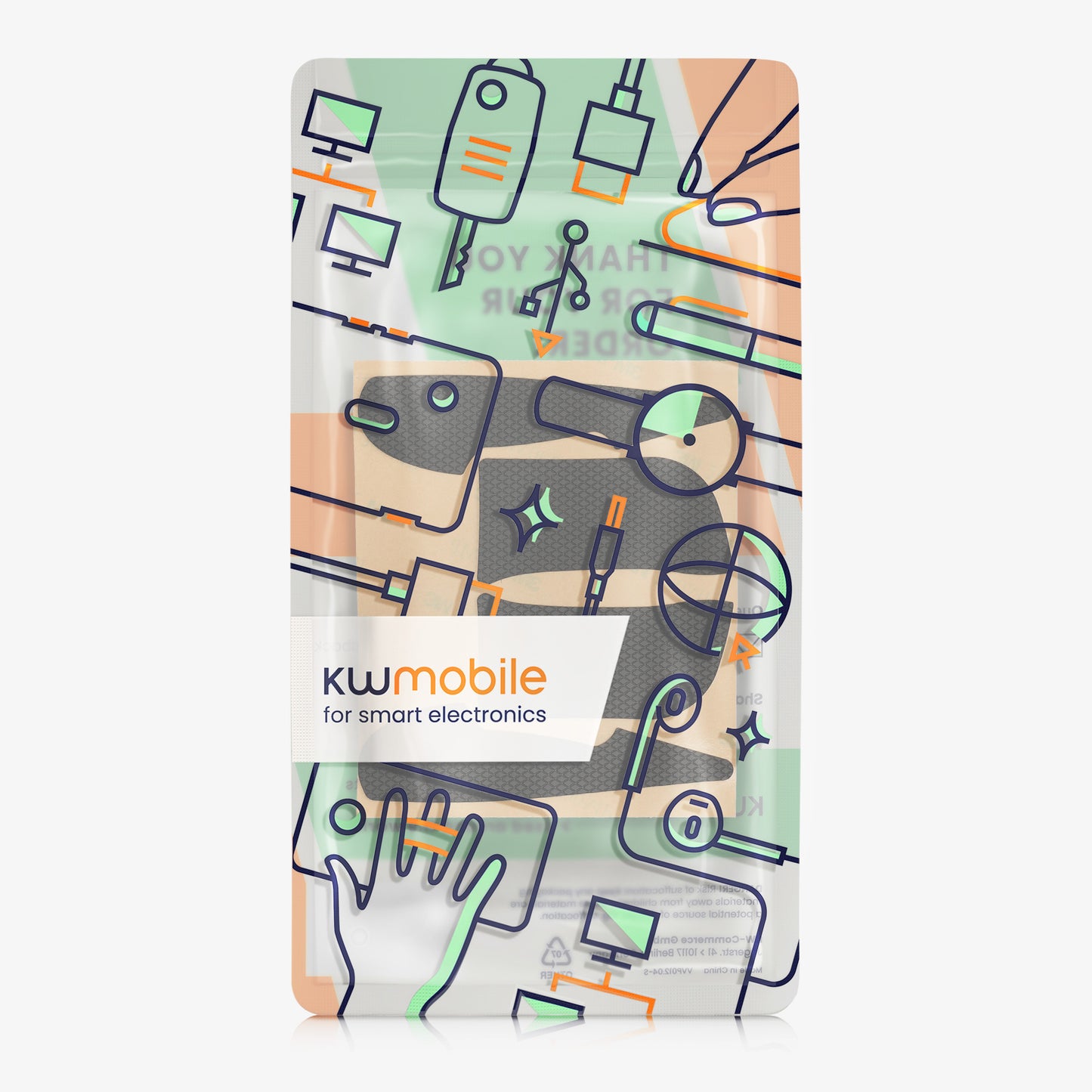 kwmobile Gaming Mouse Grip Tape for SteelSeries Sensei Ten / raw / xai Mouse Grip Tape Non-slip Grip Tape for PC Mouse