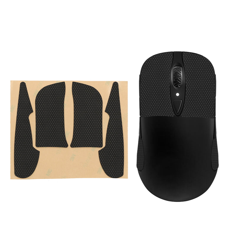 kwmobile Gaming Maus Grip Tape kompatibel mit SteelSeries Sensei Ten / raw / xai Maus - Rutschfestes Griffband für PC Maus - Schwarz Schwarz  