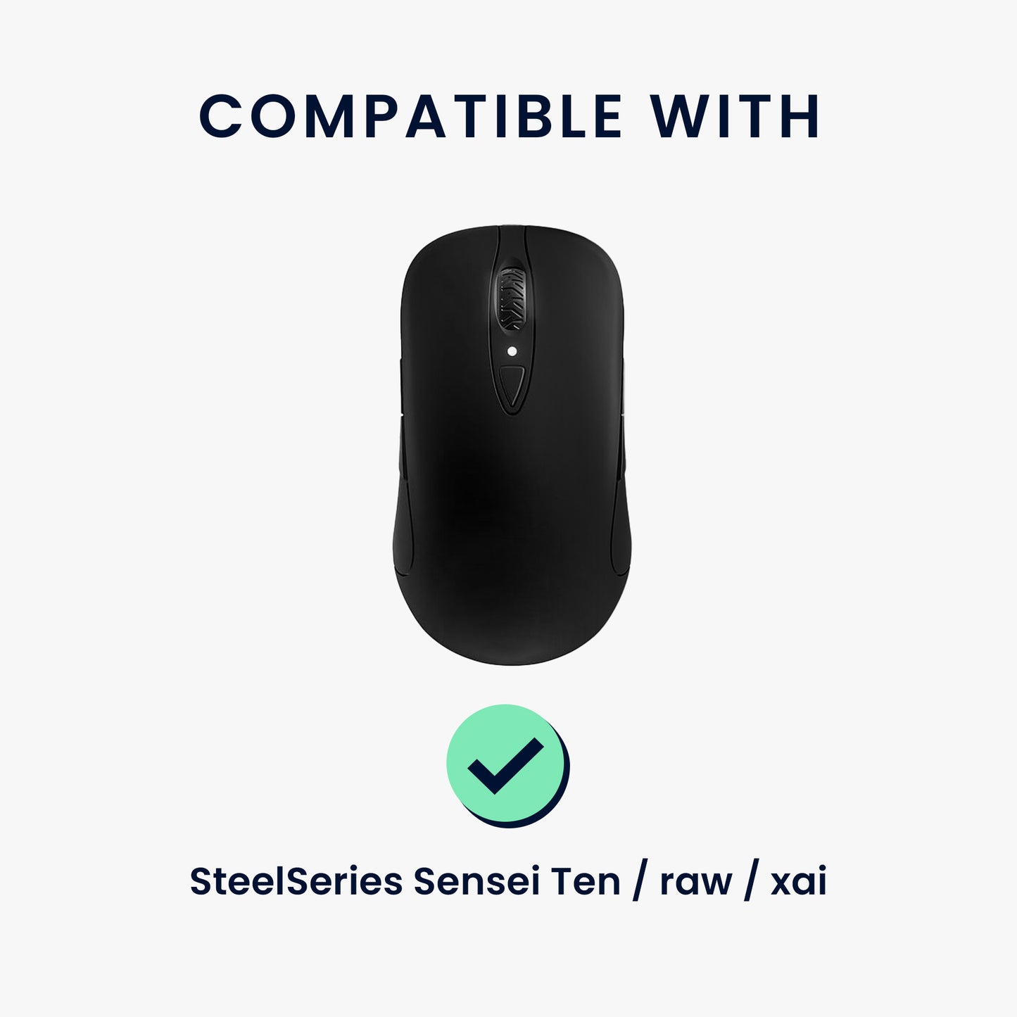 kwmobile Gaming Mouse Grip Tape for SteelSeries Sensei Ten / raw / xai Mouse Grip Tape Non-slip Grip Tape for PC Mouse