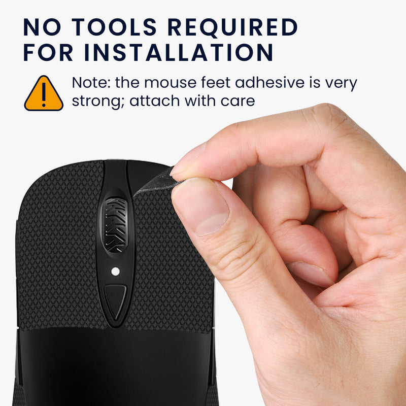 kwmobile Gaming Mouse Grip Tape for SteelSeries Sensei Ten / raw / xai Mouse Grip Tape Non-slip Grip Tape for PC Mouse