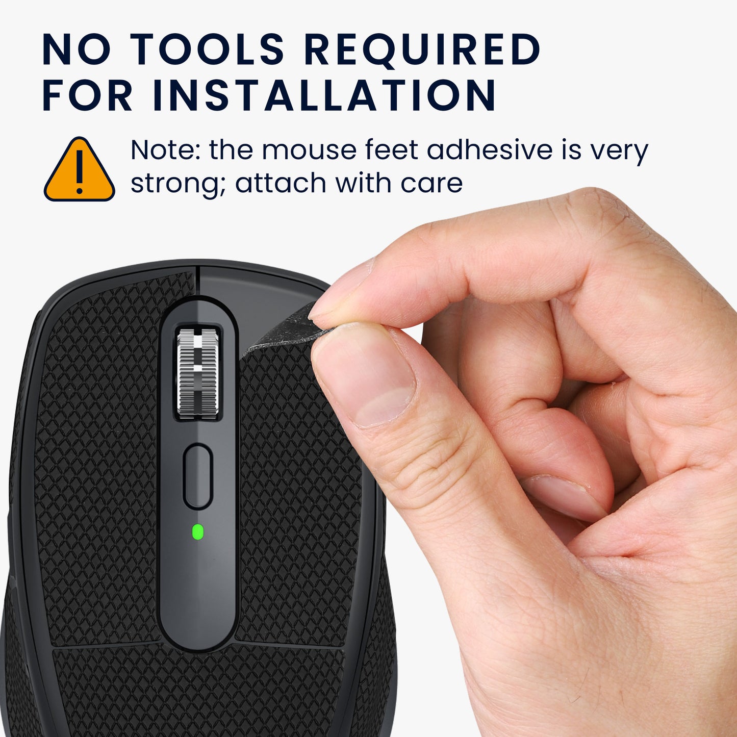 kwmobile Gaming Mouse Grip Tape for Logitech MX Anywhere 3 Mouse Grip Tape Anti-Slip Grip Tape for PC Mouse