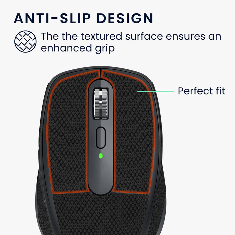 kwmobile Gaming Mouse Grip Tape for Logitech MX Anywhere 3 Mouse Grip Tape Anti-Slip Grip Tape for PC Mouse