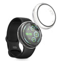 kwmobile Glass Case for Google Pixel Watch 3 45mm Protective Case Full Body Fitness Tracker Case Set