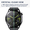 kwmobile Tempered Glass Compatible with Huawei Watch GT 3 (46mm) Screen Protector Hard Glass Protective Film for Smartwatch Display Protector for Fitness Tracker