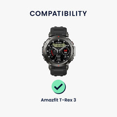 kwmobile Displayschutzfolie kompatibel mit Amazfit T-Rex 3 Folie Schutzfolie für Fitness Tracker robuster Displayschutz