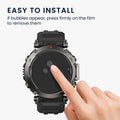 kwmobile Screen Protector compatible with Amazfit T-Rex 3 Film Protective Film for Fitness Tracker Robust Screen Protection