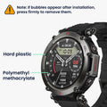 kwmobile Screen Protector compatible with Amazfit T-Rex 3 Film Protective Film for Fitness Tracker Robust Screen Protection