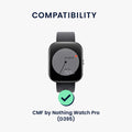 kwmobile Metal Adapter with 20mm Band Width Compatible with CMF by Nothing Watch Pro Watch Strap Smartwatch Band Connector Adapter Set