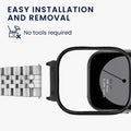 kwmobile Metal Adapter with 20mm Band Width Compatible with CMF by Nothing Watch Pro Watch Strap Smartwatch Band Connector Adapter Set