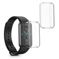 kwmobile 2x Schutzhülle kompatibel mit HONOR Band 9 Hülle - Fullbody Cover Set aus Silikon - Transparent Transparent  [dsg01]
