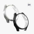 kwmobile Silicone Case for Samsung Galaxy Watch FE 40mm Protective Cover Fullbody Display Cover Set