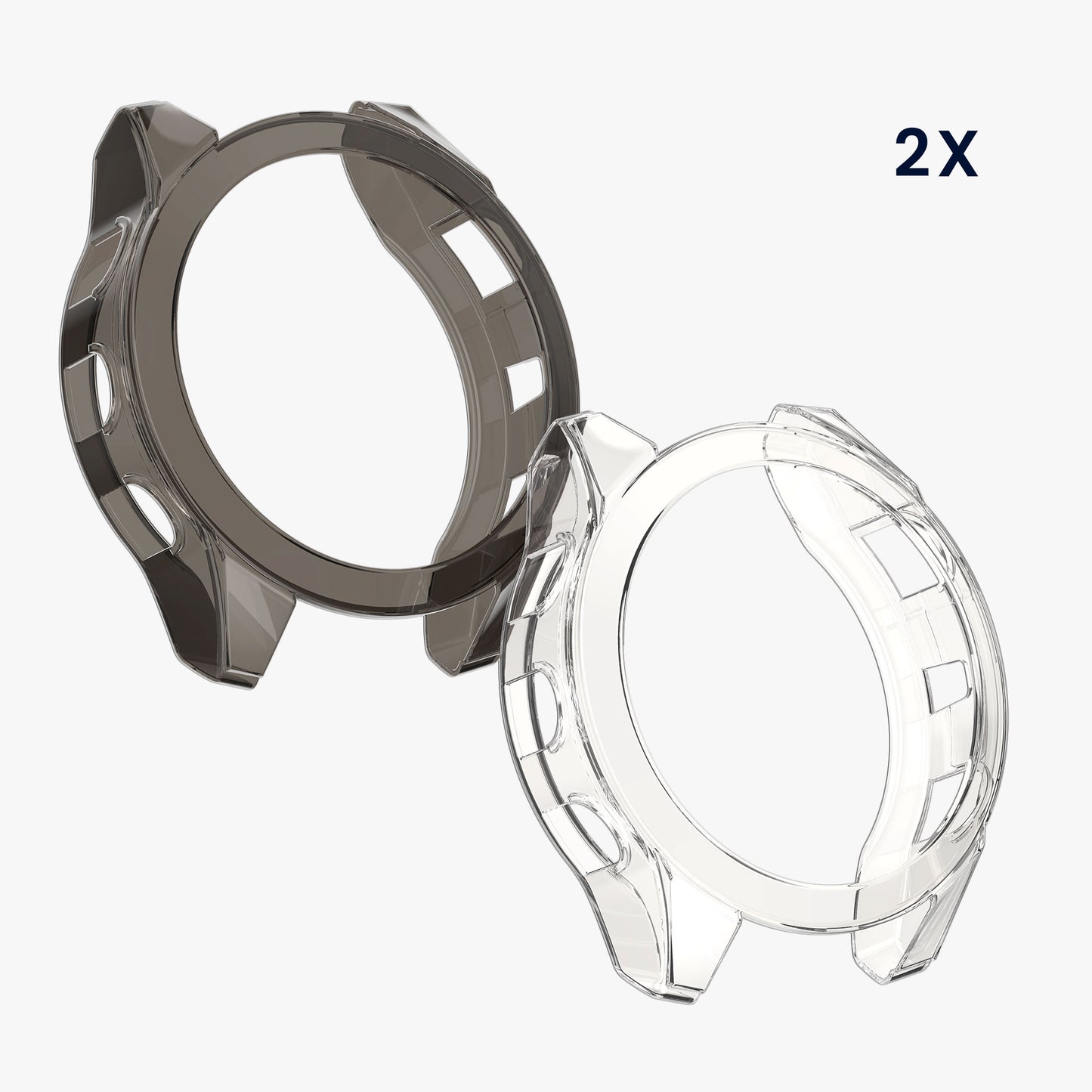 kwmobile Sport Protective Case Compatible with Garmin Fenix 8 51mm Case Cover without Tracker Transparent