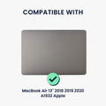 kwmobile Laptop Cover compatible with Apple MacBook Air 13" 2018 2019 2020 A1932 Case - Notebook Protector in Woven Design