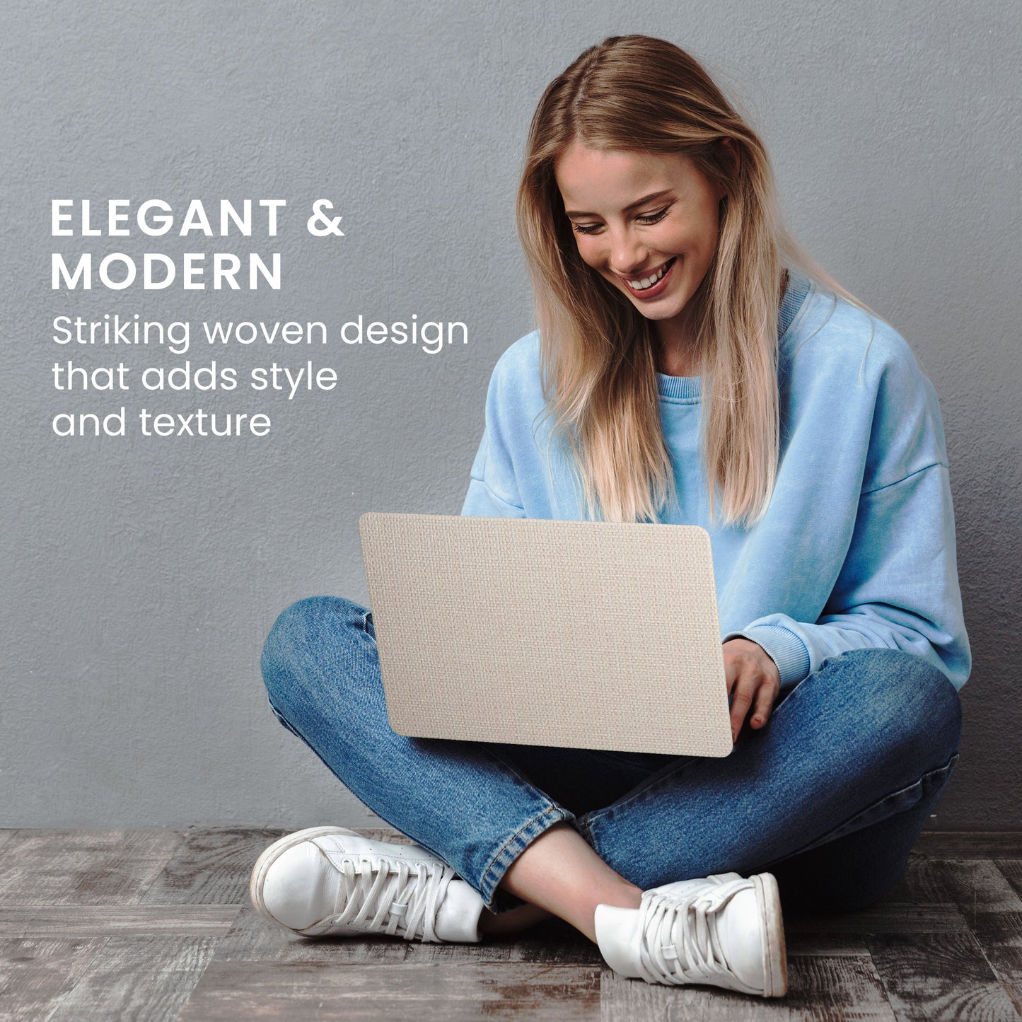 kwmobile Laptop Cover compatible with Apple MacBook Air 13" 2018 2019 2020 A1932 Case - Notebook Protector in Woven Design