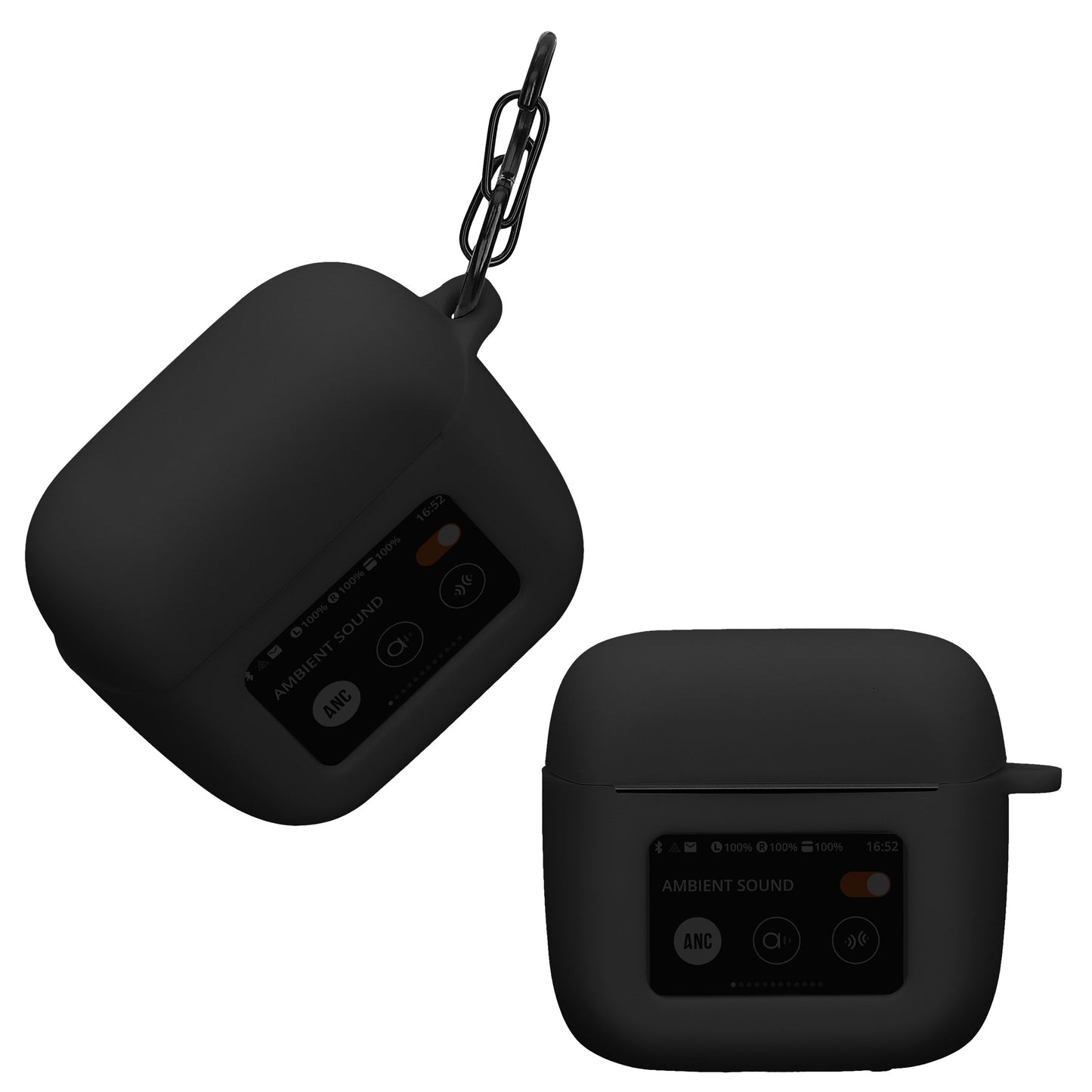 kwmobile Hülle kompatibel mit JBL Tour Pro 3 Hülle - Kopfhörer Case - TPU Silikon Cover - Schutzhülle in Schwarz Schwarz  
