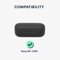 kwmobile Case Compatible with Sony WF-C510 Headphones Case TPU Cover Protective Cover