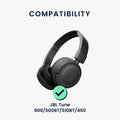 kwmobile Headphone Case for Tune 600 / 500BT / 510BT / 450 Headphone Pouch Travel Bag for Headset Headphones Soft Over Ear Protective Cover