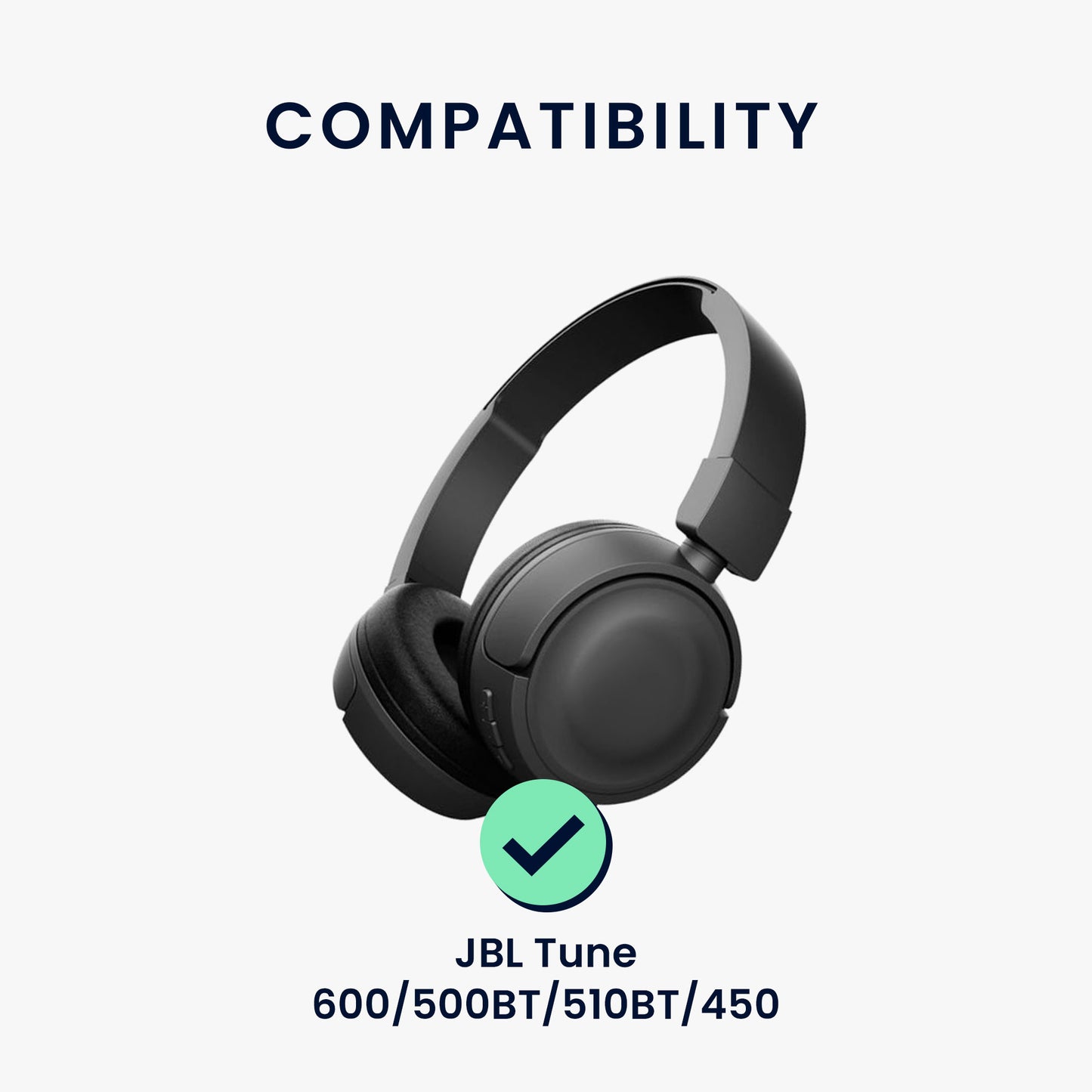 kwmobile Headphone Case for Tune 600 / 500BT / 510BT / 450 Headphone Pouch Travel Bag for Headset Headphones Soft Over Ear Protective Cover