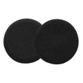 kwmobile 2x Samt Ohr Polster für Jabra Evolve 20 / 20se / 30 / 30II / 40 / 65 Ohrpolster - Ersatz Ohrpolster - Kopfhörer Ersatzteile - Kopfhörer Ersatzpolster für Over Ear Headphones Schwarz  