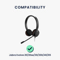 kwmobile Ear Pads for Jabra Evolve 20 / 20se / 30 / 30II / 40 / 65 Earpad Replacement Headphone Replacement Pads Over Ear Headphones