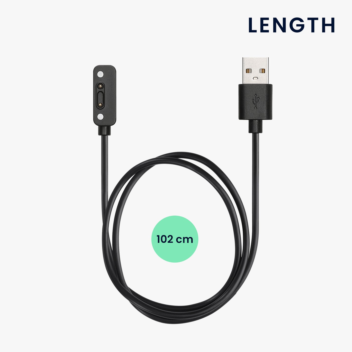 kwmobile USB Cable Charger Compatible with Xplora X6 Play / X6 Pro Charging Cable Smartwatch Replacement Cable Fitness Tracker Charging Cable