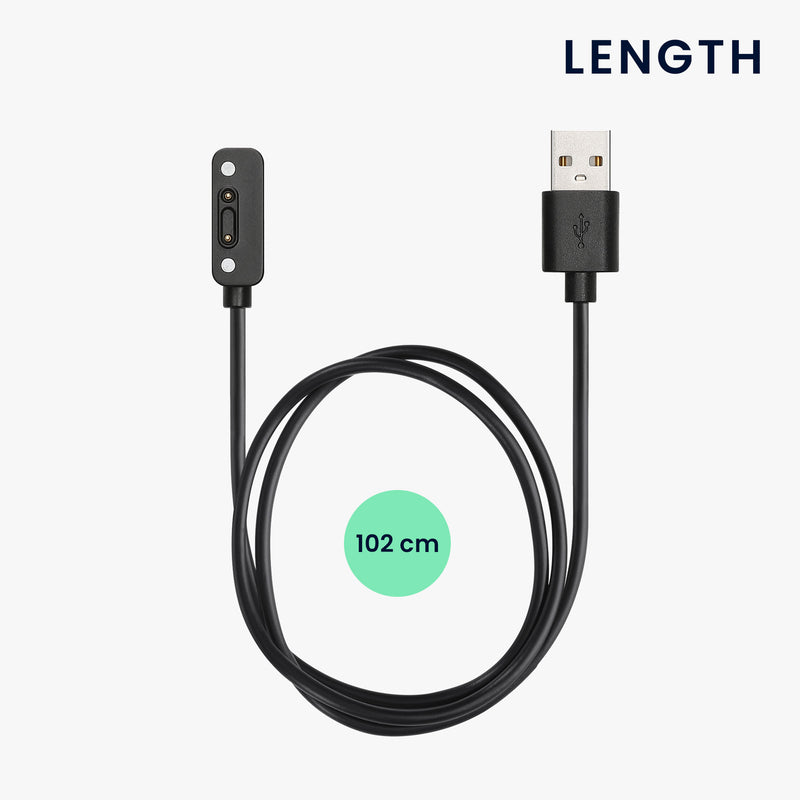 kwmobile USB Cable Charger Compatible with Xplora X6 Play / X6 Pro Charging Cable Smartwatch Replacement Cable Fitness Tracker Charging Cable