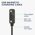 kwmobile USB Cable Charger Compatible with Xplora X6 Play / X6 Pro Charging Cable Smartwatch Replacement Cable Fitness Tracker Charging Cable