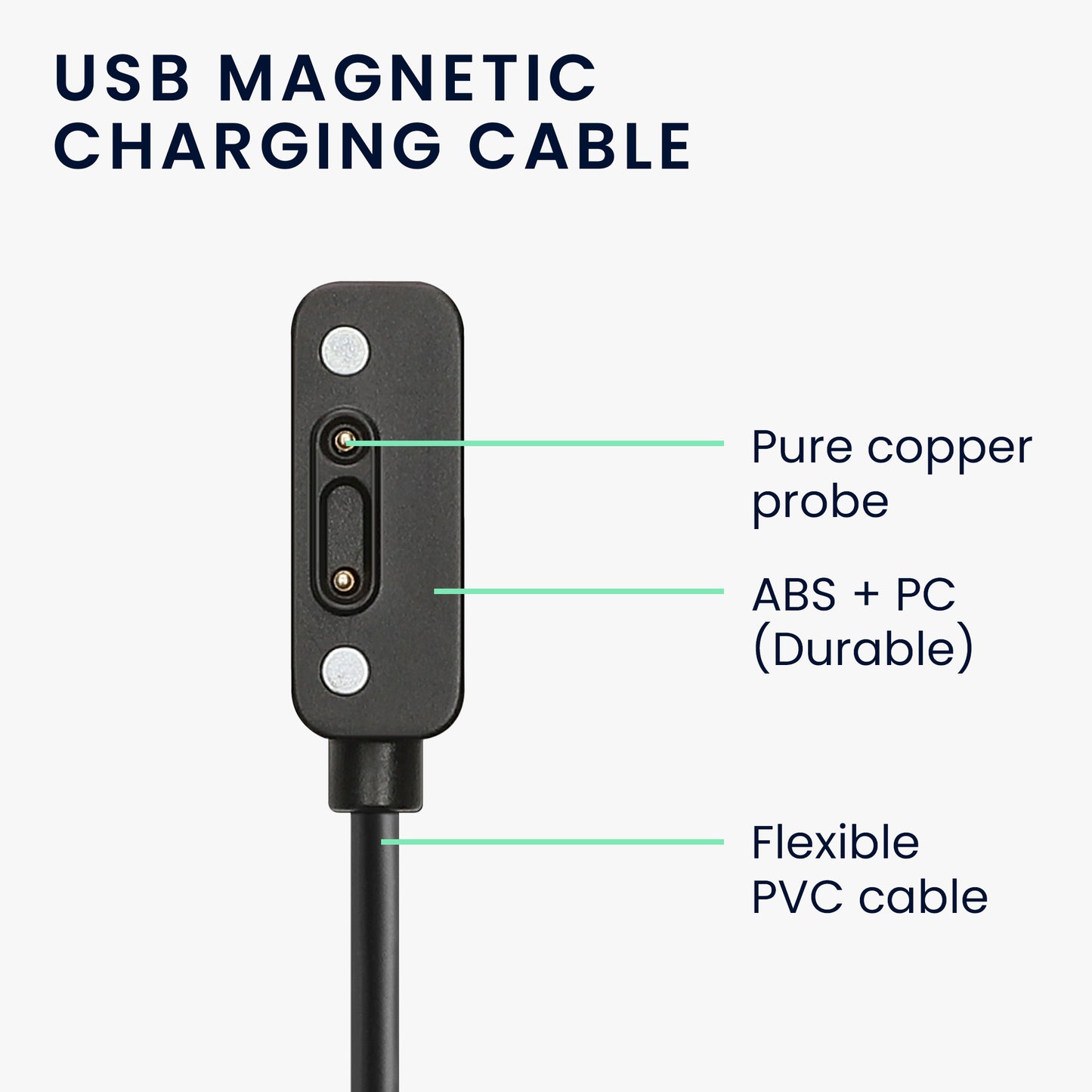 kwmobile USB Cable Charger Compatible with Xplora X6 Play / X6 Pro Charging Cable Smartwatch Replacement Cable Fitness Tracker Charging Cable