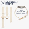 kwmobile Genuine Leather Watch Strap for Huawei Watch GT5 41mm / GT5 Pro 42mm / Watch GT4 41mm Strap Replacement Band for Fitness Tracker Replacement Strap Smartwatch
