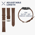 kwmobile Real Leather Watch Strap for Huawei Watch GT5 46mm / GT5 Pro 46mm / GT4 46mm / Watch GT3 SE Strap - Replacement Strap for Fitness Tracker - Smartwatch Replacement Strap