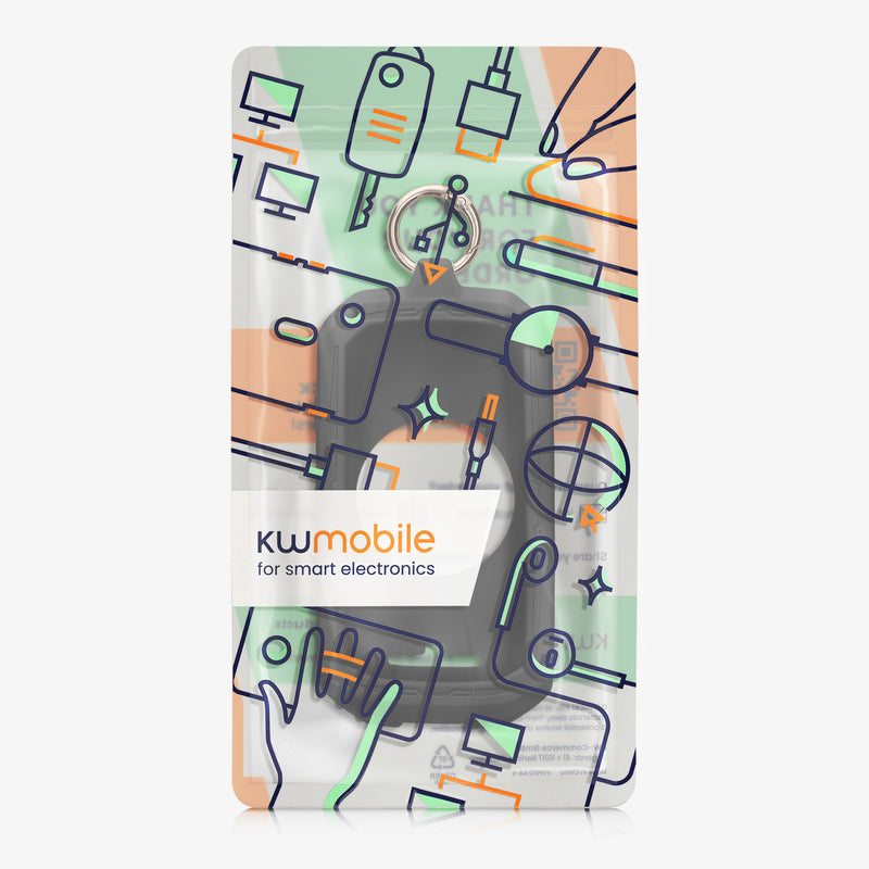 kwmobile Bicycle GPS Case Compatible with Garmin Edge 1050 Protective Cover with Keyring