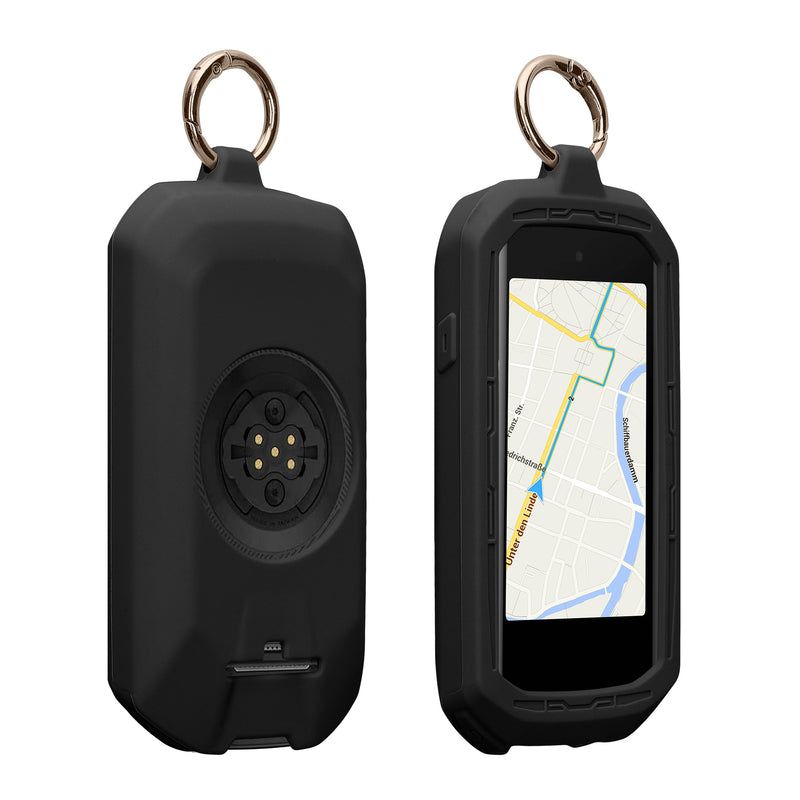 kwmobile Bicycle GPS Case Compatible with Garmin Edge 1050 Protective Cover with Keyring
