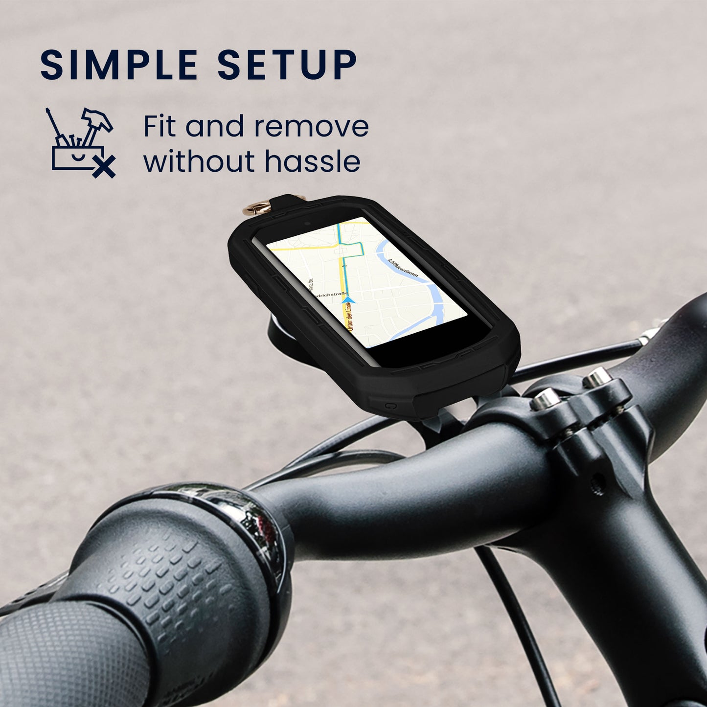 kwmobile Bicycle GPS Case Compatible with Garmin Edge 1050 Protective Cover with Keyring