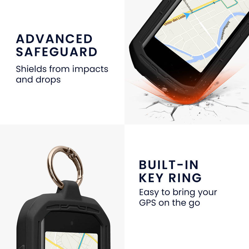 kwmobile Bicycle GPS Case Compatible with Garmin Edge 1050 Protective Cover with Keyring