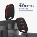 kwmobile Car Key Cover compatible with MG 3-Button ZS MG4 MG5 MG6